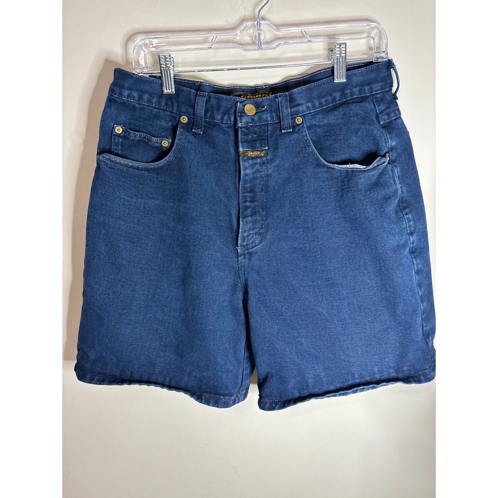 Vintage Marithe Francois Girbaud Denim Shorts High Waisted Dark Wash 90s 13/14